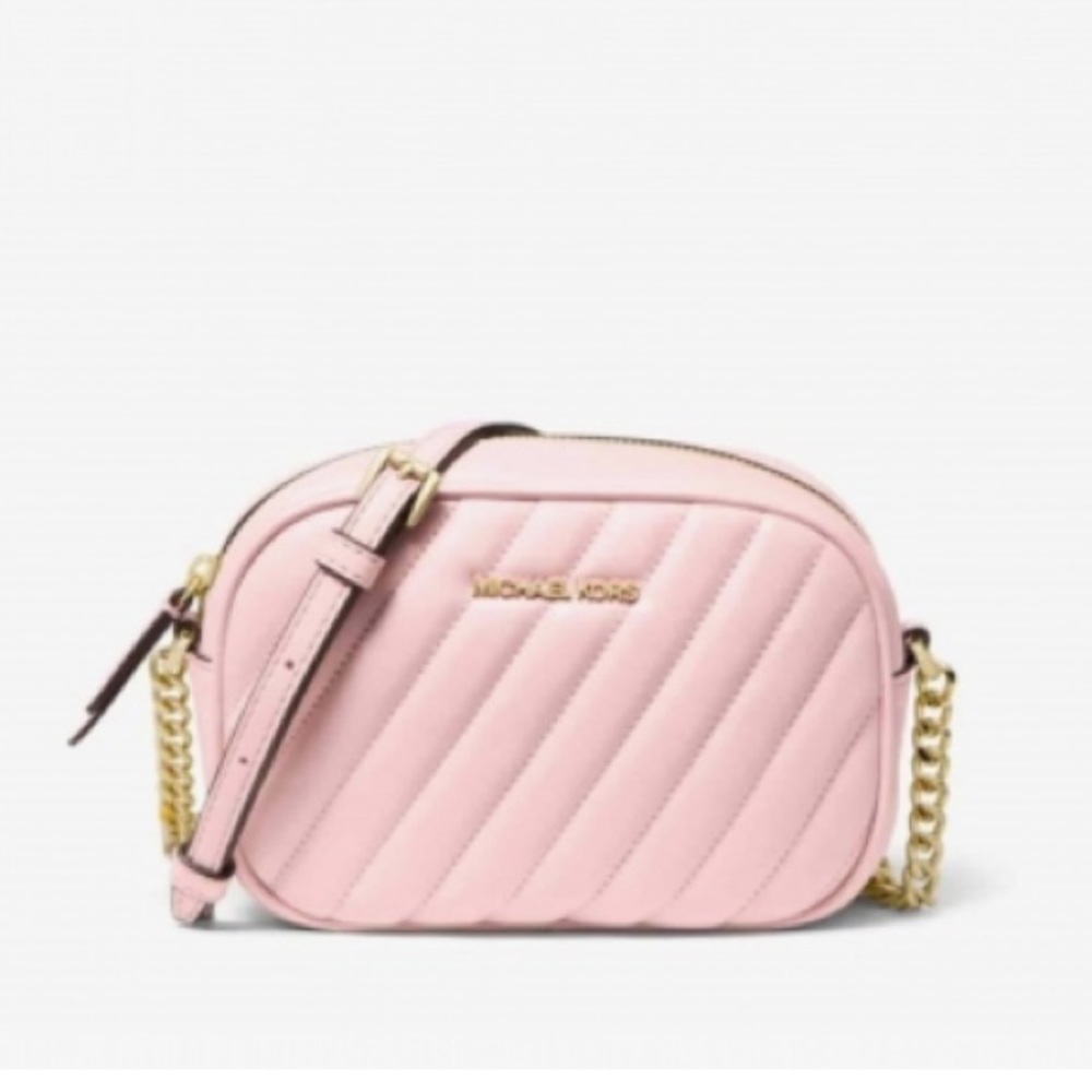MICHAEL KORS Rose Small Quilted Crossbody Bag 35S1GXOC1U powder blush